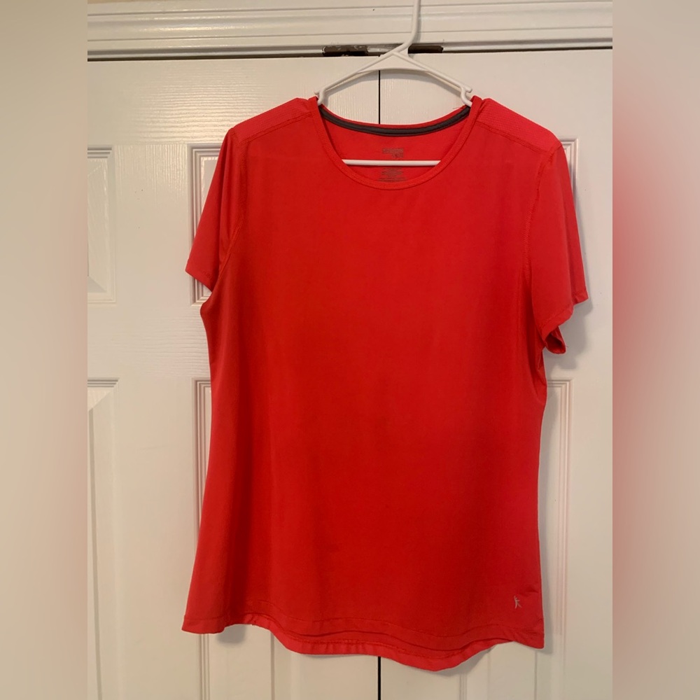 Danskin Pink Short Sleeve Workout Top